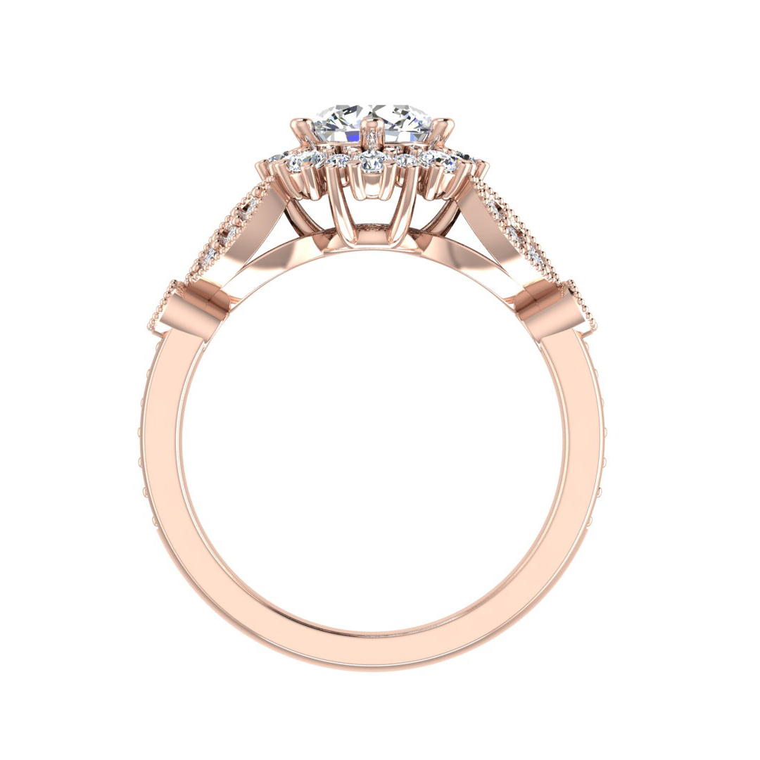 Gracelynn Halo Engagement Ring